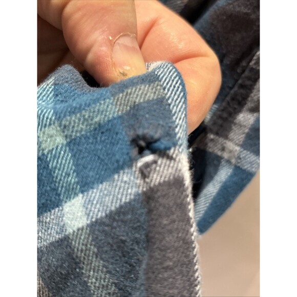 Voyager Shirt Mens Large Flannel Plaid Chore Barn Waffle Knit Thermal Shacket - Picture 9 of 16